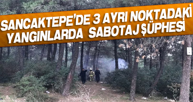 Sancaktepe'de 3 ayrı noktadaki yangınlarda sabotaj şüphesi!