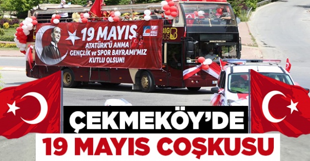Çekmeköy'de otobüslü bando takımı ile 19 Mayıs kutlaması