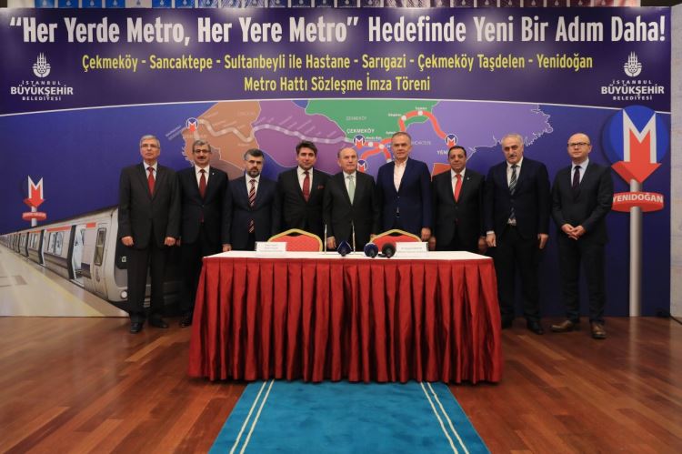 Çekmeköy'e İkinci Metro Hattının Sözleşmesi İmzalandı