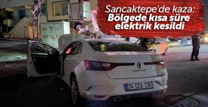 Sancaktepe'de kaza: Bölgede kısa süre elektrik kesildi