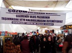 Çekmeköy Ulus Pazarı Esnafına halk sahip çıkıyor