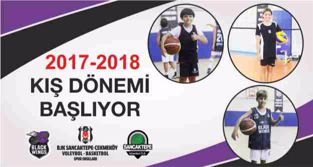 BJK Çekmeköy Voleybol Okulu ve BJK Sancaktepe Basketbol Okulu 6 - 15 yaş aralığındaki kız - erkek öğrenciler için 9 Eylül Cumartesi günü 2017 - 2018 Kış dönemine başlıyor.