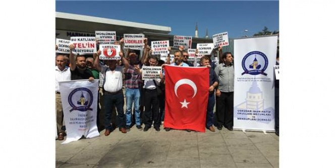 Üsküdar'da Arakan Protestosu