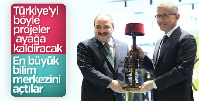 Bakan Varank ve Türkmen Üsküdar'da Bilim Merkezi açtı