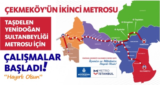 Çekmeköy'e ikinci metro hattı