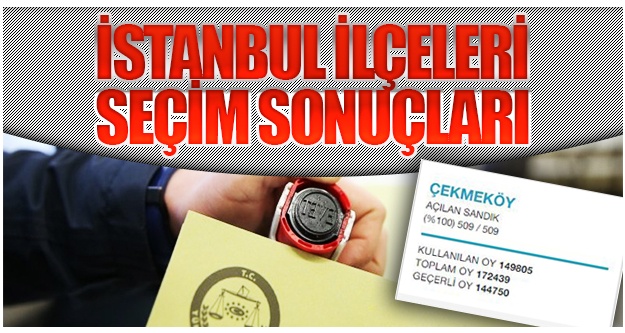 2019 Yerel Seçimler İstanbul ilçeleri seçim sonuçları