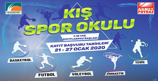 Çekmeköy'de kış spor okulları başlıyor