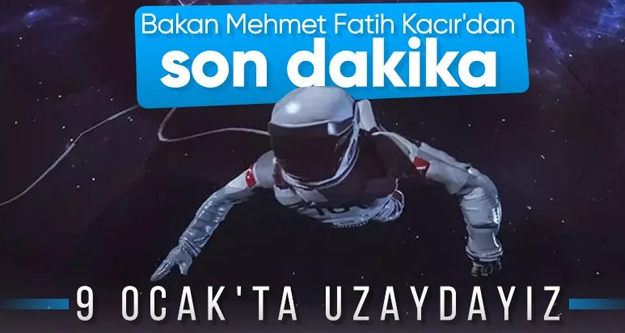 İlk Türk uzay yolcusunun gidiş tarihi belirlendi
