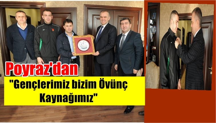 Şampiyon Çekmeköy belediye başkanı Poyraz ile buluştu