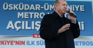 Cumhurbaşkanı Erdoğan Üsküdar-Ümraniye metro hattı açılışında konuştu