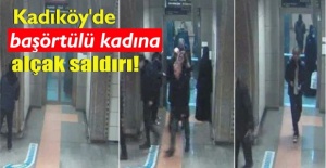 Kadıköy'de başörtülü kadına alçak saldırı!