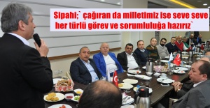 Çekmeköy Belediye Başkan Adayı Hüseyin Avni Sipahi, iş adamlarıyla kahvaltıda bir araya geldi.