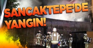 Sancaktepe'de Raf Fabrikasında Yangın