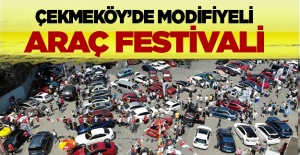 Çekmeköy'de modifiyeli araç festivali
