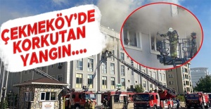 Çekmeköy'de korku dolu anlar! Tekstil fabrikası alev alev yandı