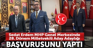 Sedat Erdem MHP Genel Merkezi'nde 28. Dönem milletvekili aday adaylığı başvurusunu yaptı