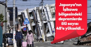 Japonya'nın İşikawa bölgesindeki depremlerde ölü sayısı 48'e yükseldi
